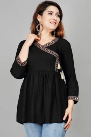 Houseofcommon Women's Casual Embroidered Top